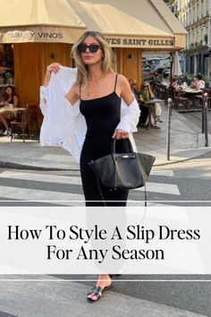 Slip Dress Styling: Tips for Every Season Learn how to style a slip dress for any occasion or season with our comprehensive guide. Get inspired with outfit ideas for casual days, the office, date nights, weddings, and more. Summer Paris Outfits, How To Style A Slip Dress, Body Con Dress Outfit, Outfits Preppy, Maxi Dress Summer, Style Casual Chic, Mode Zara, Skandinavian Fashion, Maxi Dress Outfit