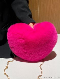 BagForLove - Chic Heart-Shaped Fuzzy Decor Chain Novelty Bag - Fashionable and Unique Product Description Color Hot Pink Type Novelty Bag Bag Size Small Style Casual Strap Type Chain Pattern Type Plain Closure Type Zipper Composition 100% Polyester Material Fabric Size Chart INCH CM Strap Length Bag Length Bag Width Bag Height 40.6 inch 9.1 inch 1.2 inch 7.9 inch Strap Length Bag Length Bag Width Bag Height 103 cm 23 cm 3 cm 20 cm Details Pictures Similar Products h2 { text-align: center; } /* æ¢è¡ */ li{ white-space: normal; word-break: break-all; word-wrap: break-word; } .red-box { width: 100%; display: flex; flex-direction: row; flex-wrap: wrap; justify-content: center; } .red-box > div { width: 190px; height: 250px; margin: 10px; } .red-box > div > a > img { width: 190px; height: 250 Pink Heart-shaped Shoulder Bag For Party, Pink Heart-shaped Bag For Valentine's Day, Pink Heart-shaped Bag For Party, Heart-shaped Bags For Valentine's Day, Pink Heart-shaped Evening Bag, Pink Heart-shaped Evening Shoulder Bag, Trendy Heart-shaped Party Bag, Heart-shaped Shoulder Bag With Chain Strap For Party, Heart-shaped Party Shoulder Bag With Chain Strap