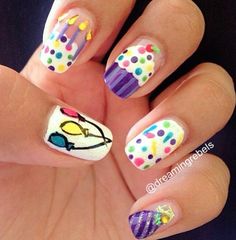 Birthday nails Birthday Nail Designs, Birthday Nail, Nail Work, Painted Nails, Dots Nails, Colorful Nail Designs, Art Story, Birthday Nails, Fabulous Nails