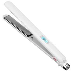 CHI has revolutionized the flat iron with its Titanium XL 1" Hairstyling Iron. It features extra-large 1-inch titanium plates for a faster, more efficient styling experience. Perfect for all hair types, this is the iron you need by your side. The product has seven different temperature ranges for all hair types, including fine, thin hair to thicker, textured strands with a maximum of 425 degrees Fahrenheit. This hair straightener makes it easier to glide through your hair. The round-shaped tip a Chi Flat Iron, Chi Hair Straightener, Flat Irons Best, Titanium Flat Iron, Chi Hair Products, Hair Things, Frizz Free Hair, Hair Care Products Professional, Coarse Hair