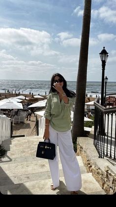 Elegant Comfy Outfit Summer, Vacation Ootd Travel Outfits, Airport Outfit Dubai, Europe Modest Outfits, Travel Modest Outfits, Italy Modest Outfits, Summer Dubai Outfit, Modest Greece Outfits, Summer Outfits Broad Shoulders