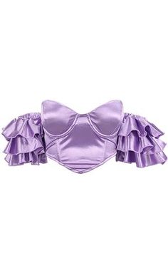 Moment By Moment Short Sleeve Ruffle Off The Shoulder V Neck Bustier C – Indie XO Png Clothes Accessories, Moment By Moment, Most Beautiful Wedding, Most Beautiful Wedding Dresses, Preformance Outfits, Purple Top, Ruffled Sleeves, Bustier Top, Kpop Fashion Outfits