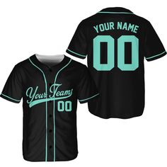 - Premium Material: Our Baseball Jerseys for women men are made from lightweight polyester, boxed flatback mesh fabric offers outstanding durability, insulation, and wrinkle resistance, which provide our customers with a great put-on experience. The elegant workmanship ensures the custom baseball jerseys fits your body excellently. - Customized Baseball Jersey: Let's create your own design with our personalized baseball jersey. Select the desired size and color, then enter the name and number. Please read the size information for choose your own size. - Suitable for any occasion: Straight-fit Baseball Jerseys are prepared with full button sown closures. Our baseball jerseys can be worn on a variety of situations, including hanging out with friends, attending athletic events, or even as cus Green Casual Breathable Jersey, Black Tops With Name Print For Team Events, Breathable Crew Neck Tops For College, Casual Baseball Jersey With Name Print For Sports, Casual Breathable Baseball Jersey For Team Events, Casual Breathable Jersey For College, Casual College Jersey, Breathable, Black Sports Top With Baseball Collar, Green Casual Tops For Team Events