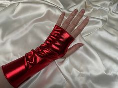 METALLIC RED fingerless gloves mid arm length medium long gothic disco cosplay dress up glove bridal faux leather stretchy goth - XS TO SMALL FIT PLEASE CHECK MEASUREMENTS IN PHOTOS Check out my page for other colours  I have other beautiful gloves on my shop, and more designs coming in the near future so favourite my shop to stay up to date These are one size, please check measurements in the photos. Please note: we do NOT accept returns on gloves due to hygiene reasons - we post ASAP with 1st Drag Performance, Bridal Dance, Metal Glove, Black Fingerless Gloves, Disco 70s, Red Gothic, Pink Gloves, Red Gloves, Formal Gloves