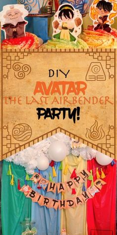 Last Airbender Party, Avatar The Last Airbender Party, Atla Party, Avatar The Last Airbender Birthday, Avatar Crafts, 1sr Birthday, Avatar Party, Avatar Birthday, 10th Birthday Parties