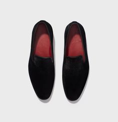 Velvet Slip-On Shoes | The Black Tux Black Tux, Black Loafers, The Velvet, Cobbler, Slip Ons, On Shoes, Loafers Men, Slip On Shoes, The Black