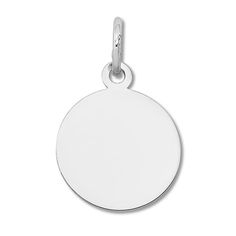 Personalize your favorite piece of jewelry that accepts charms with this stylish engravable round disc charm from the Jared Push Lock collection, fashioned in lustrous 14K white gold. Classic Round Charms For Gift, Classic Round Charms For Gifts, Classic Gift Charms, White Gold Round Charms For Gifts, Round White Gold Charms For Gifts, White Gold Charms For Gifts, Engravable White Gold Jewelry, White Gold Disc Jewelry With Engraving Option, Personalized Round Disc White Gold Jewelry