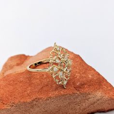 This vintage inspired diamond ring semi mount features filigree design with diamond accents and a straight gold shank. A statement ring design perfect for an eye catching engagement or anniversary. This ring also makes a beautiful birthstone ring for your loved ones. Available in multiple colors of 14K Gold: Yellow, White and Rose. The occasions to show off this ring are endless - mother's day, graduation, wedding, birthday, date night, Christmas, etc. :) It comfortably fits round shape and bril Birthday Date Night, Vintage Inspired Diamond Rings, Birthday Date, Designer Silver Jewellery, Vintage Inspired Rings, Semi Mount Ring, Night Christmas, Jewelry Showcases, Filigree Design