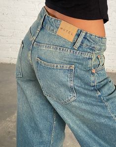 Vintage Blue Green Low Rise Jeans | Parallel – motelrocks-com-us Parallel Jeans, Greenish Blue, Perfect Jeans, Low Rise Jeans, Girls Rock, Fit Inspo, Rivets, Fitness Inspo, Vintage Shops