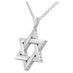 A simple Star of David pendant made in solid Platinum accented with round diamonds on each side of the star weighing 0.25 carats total, F color and VS in clarity. Suspended on an 18 inch chain, adjustable upon request. Roman Malakov is a custom house, specializing in creating anything you can imagine. If you would like to receive a special quote on a custom piece please message or call us. Round Star, Star David, Star Of David Pendant, Custom House, Special Quotes, Diamond Star, Star Of David, Round Cut Diamond, Custom Homes