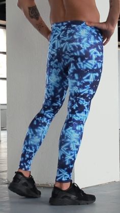 Bold, bright and pulsing with electromagnetic flair. Amazingly lightweight, incredibly comfortable men’s high-stretch leggings.


 • Blue and Black Printed Men's Leggings
 • Breathable & Moisture Wicking
 • 4-Way Stretch Fabric
 • Machine Wash Cold, Quick Drying
 • High Stretch Spandex / Polyester
 • Bolt Logo Patch
 • This design does not have pockets

Best for: Everyday use! Yoga, running, dancing at festivals, or lounging around the house.

Compression level: Low.

https://kapowmeggings.com/products/pulsar-meggings?_pos=1&_psq=pul&_ss=e&_v=1.0 Fitted Moisture-wicking Blue Leggings, Fitted Blue Moisture-wicking Leggings, Blue Moisture-wicking Fitted Leggings, Blue Full Length Training Tights, Blue Full-length Training Tights, Full Length Blue Tights For Training, Blue Full Length Tights For Training, Micro-elastic Blue Gym Bottoms, Blue Micro-elastic Gym Bottoms