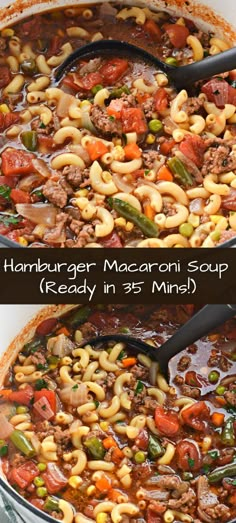 hamburger macaroni soup is ready in 25 mins and it's so easy to make