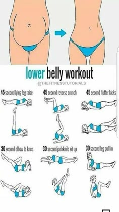 the instructions for how to do lower belly workouts