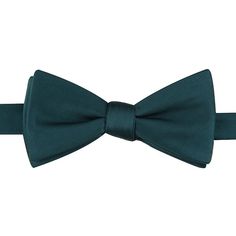 Look your absolute best while wearing this pre-tied bow tie from Bespoke. Look your absolute best while wearing this pre-tied bow tie from Bespoke. Bow-tying made simple. Watch now. Pre-tied design Adjustable strapFABRIC & CARE Polyester Spot clean Imported Size: One Size. Color: Med Green. Gender: male. Age Group: adult. Pattern: Solid. Affordable Satin Bow Tie, Adjustable Solid Tie With Satin Bow, Cheap Party Bow Tie With Butterfly Knot, Bow Tying, Adjustable Blue Bow Tie, Blue Adjustable Standard Tie Bow, Pre Tied Bow Tie, Bow Tie, Fabric Care