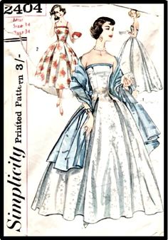 an image of a woman in a dress and coat on the cover of a sewing pattern