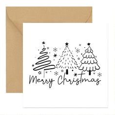 a card with the words merry christmas written on it