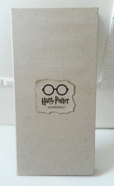 a harry potter book with glasses on it