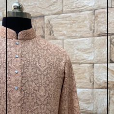 This old Rose Georgette embroidery Mens Custom fit kurta Pajama set is made with high-quality georgette fabric and intricate chikan embroidery for a luxurious look and comfortable wear. Perfectly tailored to your size, you'll love the way you look in this stylish and timeless design. We provide any customization color size for Customer requirement according so any your requirement contact Us feel free.. The garment should always be dry-cleaned only NOTE: All our items are handmade and specially Diwali Bandhgala With Chikankari Embroidery, Unstitched Chikankari Bandhgala For Diwali, Unstitched Bandhgala With Chikankari Embroidery For Diwali, Eid Traditional Sherwani With Chikankari Embroidery, Festive Chikankari Embroidery Sherwani Straight Kurta, Festive Sherwani With Chikankari Embroidery, Semi-stitched Bandhgala With Chikankari Embroidery In Straight Kurta Style, Semi-stitched Bandhgala With Chikankari Embroidery And Straight Kurta, Designer Kurta With Chikankari Embroidery In Jamawar