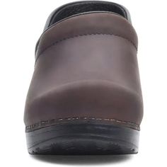 The Professional clog is Dansko's iconic silhouette, their flagship style. It features a roomy reinforced toe box for protection and comfort. The contoured footbed adds support to the comfort features like a padded instep collar to feel good with virtually any foot. They set themselves apart with a protective heel counter that allows the heel to move up and down freely while providing lateral stability, and the anti-fatigue rocker bottom, which is built to keep you moving forward. UPPER: Various Dansko Clogs, Leather Clog, Best Walking Shoes, Work Horses, Wide Heels, Free Shoes, Dansko Professional Clog