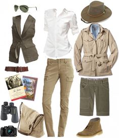 Kenya Trip, Moda Safari, Africa Clothes, Safari Costume, Adventure Fashion, How To Have Style