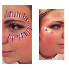 Football Friday on Pinterest | Paint, Faces and Game Spirit Face Paint, School Spirit Face Paint, Football Face Paint, Carnaval Make-up, Homecoming Spirit Week, School Spirit Week, School Spirit Days, Homecoming Spirit, Spirit Week Outfits