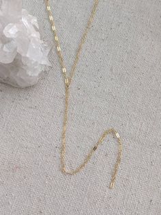 "Dress up or casual for any occasion. This necklace is a classic transitional style. -14k gold filled chain & findings - 16\" + 1\" extension - 6\" Y drop - 6mm spring ring closure - very lightweight, which is a plus for me" Everyday Gold Lariat Necklace With Paperclip Chain, 14k Yellow Gold Filled Lariat Necklace With Adjustable Chain, Adjustable Gold Lariat Necklace For Everyday, Gold Lariat Necklace With Paperclip Chain, Adjustable Dainty Gold Lariat Necklace, Adjustable Gold-tone Minimalist Chain Necklace, Adjustable Dainty 14k Gold-filled Lariat Necklace, Adjustable Minimalist 14k Gold-filled Chain Necklace, Minimalist Adjustable 14k Gold Filled Chain Necklace