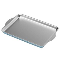 an empty baking pan on a white background