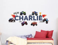 the name charlie is made up of monster trucks