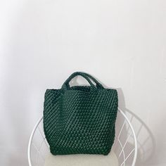 Buy Dark Green Woven Leather Shopper Bag Large Handbag Soft Purse for Work Worldwide Free shipping and return, color: Green , material: Faux Leather Green Casual Bucket Bag For Errands, Green Bags For Daily Use In Fall, Casual Dark Green Bag For Daily Use, Large Capacity Green Bag For Fall, Dark Green Tote Bag For Travel, Woven Bags For Spring, Woven Bags For Errands In Spring, Green Handheld Bucket Bag For Errands, Summer Woven Bags For Errands