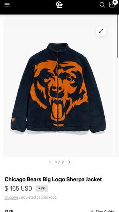 Sherpa Jacket, Chicago Bears, ? Logo