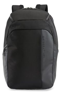 For the terminal or the gym, this backpack fits right into an overhead compartment and has smart organization for your busy life. A padded mesh back panel promotes breathable comfort, and a SpeedThru pocket lets you access the interior of the bag more easily at security checkpoints. Two-way top-zip closure Top carry handles; adjustable, padded backpack straps with chest belt Exterior zip pockets; RFID pockets; luggage panel Interior zip and wall pockets; padded compartment fits most 15" laptops Modern Nylon Sports Backpack, Functional Commuter Standard Backpack Luggage, Functional Nylon Luggage For Commuting, Functional Black Standard Backpack Luggage, Functional Mesh Travel Bags, Black Functional Laptop Bag For Back To School, Functional Black Laptop Bag For Back To School, Functional Everyday Bag With Mesh Pockets, Modern Sports Backpack