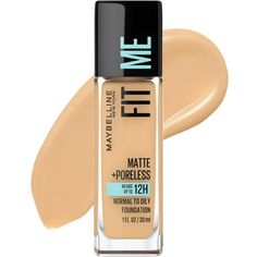 Maybelline Fit Me Matte + Poreless Liquid Foundation Makeup, 228 Soft Tan, Looking for the perfect foundation fit Maybelline New York Fit Me Matte Poreless Liquid Foundation is all about fitting your skin tone and texture. Ideal for normal to oily skin types, the matte foundation acirc ultra-lightweight formula features flexible micro-powders to control shine and blur pores throughout the day. With its medium coverage, the liquid foundation leaves a natural finish on the skin that is never flat Fit Me Matte And Poreless, Foundation With Spf, Makeup Soft, New York Fits, Lightweight Foundation, Oil Free Foundation, Liquid Oil, Maybelline Makeup, Too Faced Foundation