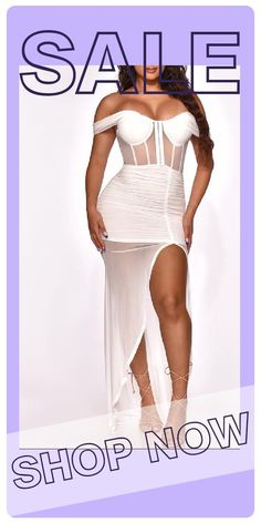 White Fashion Sexy Patchwork Backless Off the Shoulder Sleeveless Dress Purple And Gold Dress, Hot Jumpsuits, Pink Swimwear, Hot Swimwear, Dress Sleeve Styles, Red Dress Short, White Outfit, Hip Dress, Hot Dress