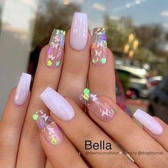 Nail Butterfly, Butterfly Nails, Long Nail, Simple Acrylic Nails, Acrylic Nails Coffin Short, Summer Acrylic Nails, Short Acrylic Nails Designs, Butterfly Nail, Pink Acrylic Nails