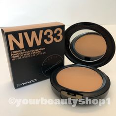 They are brand new, in boxes from the MAC store. 100% Authentic. Have not been opened! MAC STUDIO FIX POWDER PLUS FOUNDATION Shade/color NW33 (medium beige) SIZE 15 g / .52 US oz FULL DESCRIPTION A one-step powder and foundation that gives skin a smooth, flawless, all-matte finish with medium to full coverage. Long-wearing, velvety texture allows skin to breathe. Available in a wide range of colours.   KEY CLAIMS AND BENEFITS Long-wearing, 8 hours Reduces appearance of pores Controls oil and shi Mac Studio Fix Powder C3, Mac Pressed Powder, Mac Cosmetics Powder, Mac Studio Fix Powder N5, Mac Studio Fix Foundation, Mac Store, Mac Studio Fix Powder, Mac Studio Fix, Studio Fix