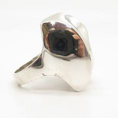 925 Sterling Silver Vintage ZINA Modernist Ring Size 9 Weight: 36.3g WELCOME TO PAWN SHOP We are an actual pawn shop and have been in business for over 25 years. Since 1990, our establishment has been serving a variety of clients by providing them with short term cash solutions and options of liquidity regarding their treasured heirlooms. Acknowledging that today′s customers are very sophisticated and are looking for a variety of investments, our acquisitions are hand-picked for our special clie Sterling Silver Hallmarked Dome Ring Collectible, Collectible Sterling Silver Hallmarked Dome Ring, Collectible Sterling Silver Ring With Wide Band, Sterling Silver Hallmarked Dome Ring For Collectors, Modernist Stamped 925 Rings For Anniversary, Modernist Gift Rings Stamped 925, Silver Dome Ring With Polished Finish, Unique Stamped 925 Dome Anniversary Ring, Unique Stamped 925 Dome Ring For Anniversary