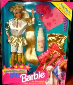 a barbie doll with blonde hair and makeup