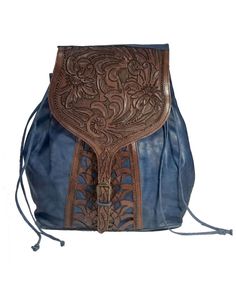 Kobler Leather Women's Tooled Backpack | Boot Barn Tooled Backpack, Moon Purse, Tool Backpack, Unique Pockets, Denim Backpack, Boot Barn, Sweet Bags, Satchel Backpack, Fringe Purse