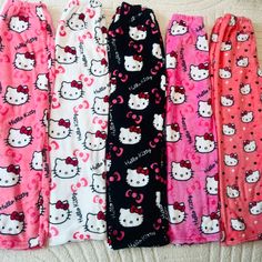 cute Sanrio Hello Kitty Pajamas Pants Black Pink Anime Flannel Women Warm Woolen Cartoon Casual Home Cheap Hello Kitty Print Pajama Pants, Cheap Hello Kitty Print Sleepwear For Summer, Hello Kitty Pajama Pants, Kuromi Clothes, Stonewash Jeans, Skull Rock, Pijamas Women, Comfy Pajamas, Pajamas Pants