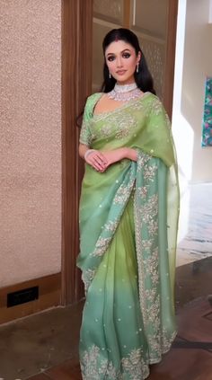 Silky Saree, Saree With Designer Blouse, Celebration Dance, Saree Wearing Styles, Indian Sari Dress, Blouse Designer, Saree Designer, Fashionable Saree Blouse Designs