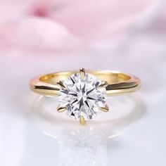 a close up view of a diamond ring