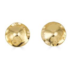 We wanted to give our customers a pair of earrings inspired by our best selling Wide & Narrow Spun Crowns. Meet the Spun Circle Earrings. Created entirely by hand, these multi dimensional spherical earrings are hand tempered to create texture that looks like spun gold, just like our crowns. If you own our crown, it's time to upgrade the look with the matching earrings. Or literally, wear these with ANYTHING. Choose from 14K Gold, Silver, and Rose Gold. Made in NYC. Hammered Round Disc Earrings For Gift, Hammered Round Disc Earrings As Gift, Gold Round Wrap Earrings, Elegant Metal Round Disc Earrings, Clip-on Drop Wrap Earrings As Gift, Unique Gold Round Clip-on Earrings, Gold Round Pendant Earrings For Anniversary, Modern Round Pendant Earrings As Gift, Modern Round Clip-on Earrings For Gift