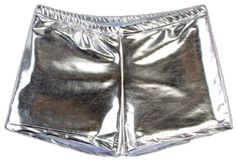 Stretch Shiny Short Bottoms, Fitted Shiny Short Bottoms, Metallic Stretch Disco Shorts, Metallic Shiny Stretch Shorts, Fitted Shiny Shorts For Summer, Disco Stretch Shorts, Disco Style Stretchy Shorts, Disco Style Stretch Shorts, Stretch Rave Party Shorts