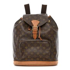 This is an authentic LOUIS VUITTON Monogram Montsouris GM Backpack. This backpack is crafted of classic Louis Vuitton monogram coated canvas. The bag features vachetta leather accents, a leather belt closure, and a front zipper pocket. The top opens to a cocoa brown fabric interior with a patch pocket. Luxury Coated Canvas Backpack With Leather Handles, Luxury Backpack With Leather Handles And Coated Canvas, Designer Coated Canvas Backpack With Leather Handles, Luxury Coated Canvas Leather Backpack For Daily Use, Luxury Coated Canvas Backpack For Daily Use, Luxury Backpack With Leather Handles, Luxury Coated Canvas Leather Backpack, Luxury Leather Coated Canvas Backpack For Travel, Luxury Coated Canvas Backpack For Everyday