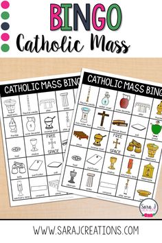 two printable catholic mass games for kids