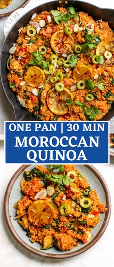 one pot moroccan quinoa is an easy and delicious side dish