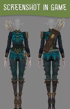 an image of a woman in costume for the game screen shot