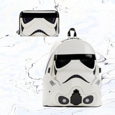 Loungefly Star Wars Stormtrooper Lenticular Cosplay Mini Backpack And Wallet Brand New - With Tags Adjustable Straps Zip Around Closure Backpack Dimensions 10.5h X 9w X 4.5d Wallet Dimensions 4h X 6w Themed White Backpack For Everyday Use, Loungefly Bag, Star Wars Stormtrooper, Backpack Brands, Disney Trip, Disney Trips, Mini Backpack, Fashion Backpack, White Black