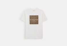 Signature Square T Shirt In Organic Cotton | COACH OUTLET I Get Money, Coach Outlet, Cotton On, Outlet, Organic Cotton, Casual Outfits, Mens Shirts, Money, Mens Outfits