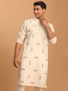 SHVAAS By VASTRAMAY Men's Cream Katha Stich Embroidered cotton Kurta Experience comfort and style with the SHVAAS By VASTRAMAY Men's Cream Katha Stich Embroidered Cotton Kurta. This kurta features exquisite Katha Stich embroidery, adding a touch of elegance to your look. Made from high-quality cotton, it offers breathability and durability. Perfect for casual and festive occasions. Features: Katha Stich Embroidery High-Quality Cotton Fabric Comfortable and Stylish Suitable for Casual and Festive Men Cream, Cotton Kurta, Cotton Fabric, Mens Outfits, Embroidery, Cream, High Quality, Fabric, Clothes